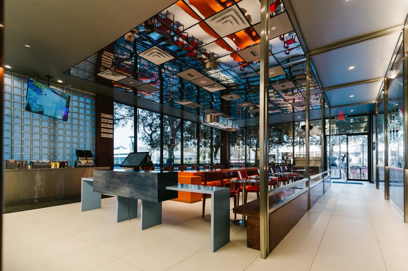 OMG! Burger Galleria interior dining space